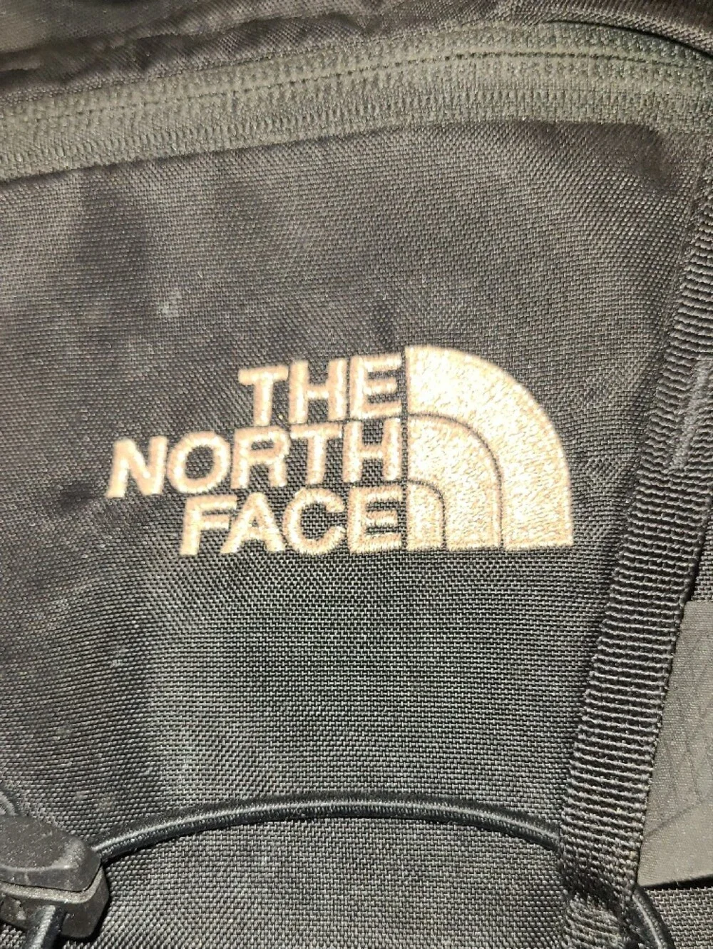 The North Face Black Solid State Backpack With Rose Gold Logo